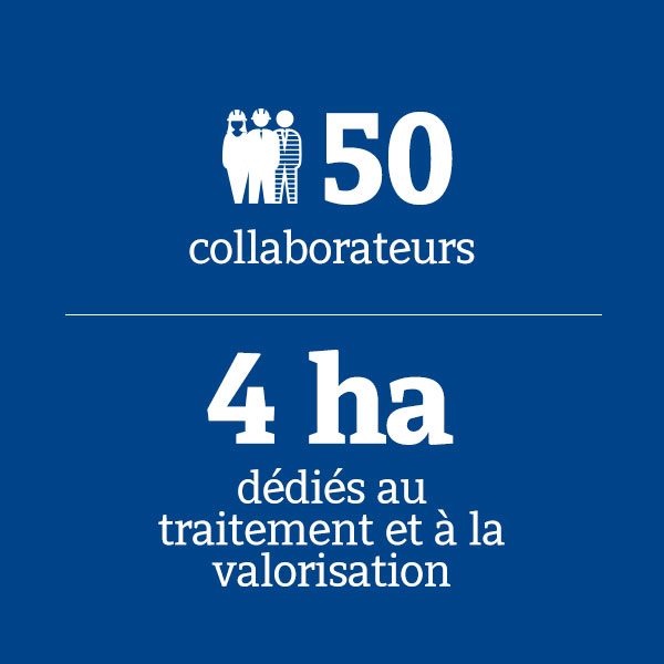 50 collaborateurs_4 ha dédiés au traitement et à la valorisation