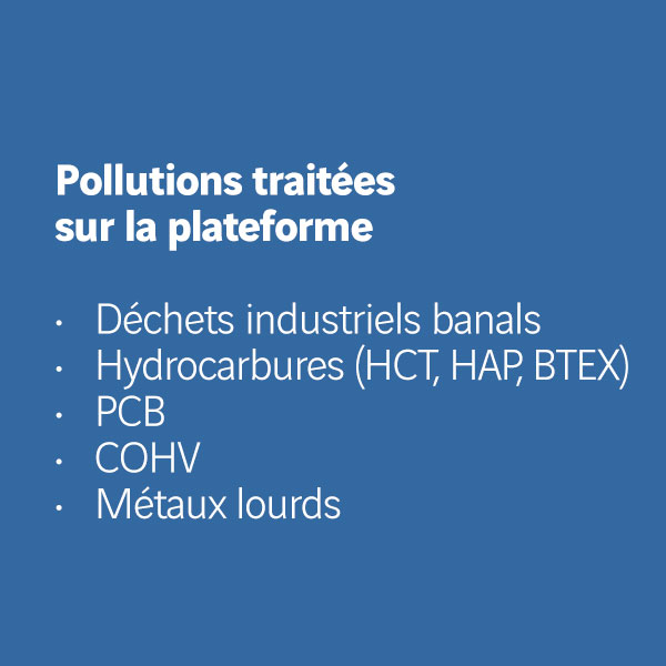 Pollutions traitées sur la plateforme Extract